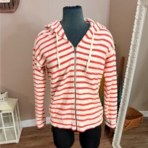 GAP • Striped Zip Up Hoodie